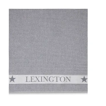 Cotton Waffle kökshandduk 45x70 cm - Dark gray-white - Lexington