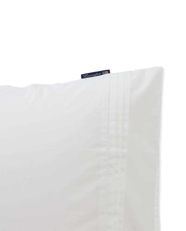 Deco Pleats Cotton Poplin örngott 50x60 cm - White - Lexington