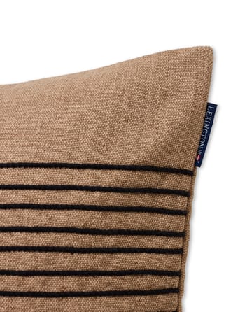 Deco Striped Cotton Canvas kuddfodral 50x50 cm - Beige-gray - Lexington