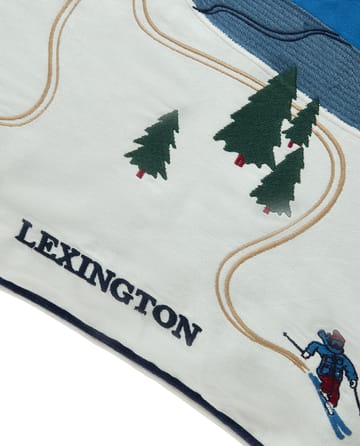 Down hill eko. bomull twill kuddfodral 50x50 cm - Blue-White - Lexington