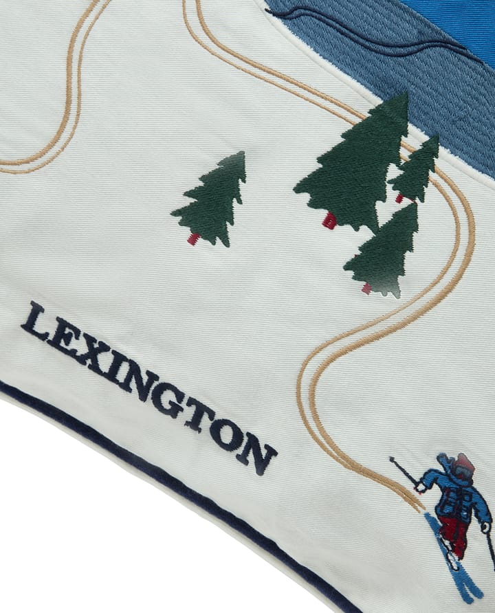 Down hill eko. bomull twill kuddfodral 50x50 cm, Blue-White Lexington