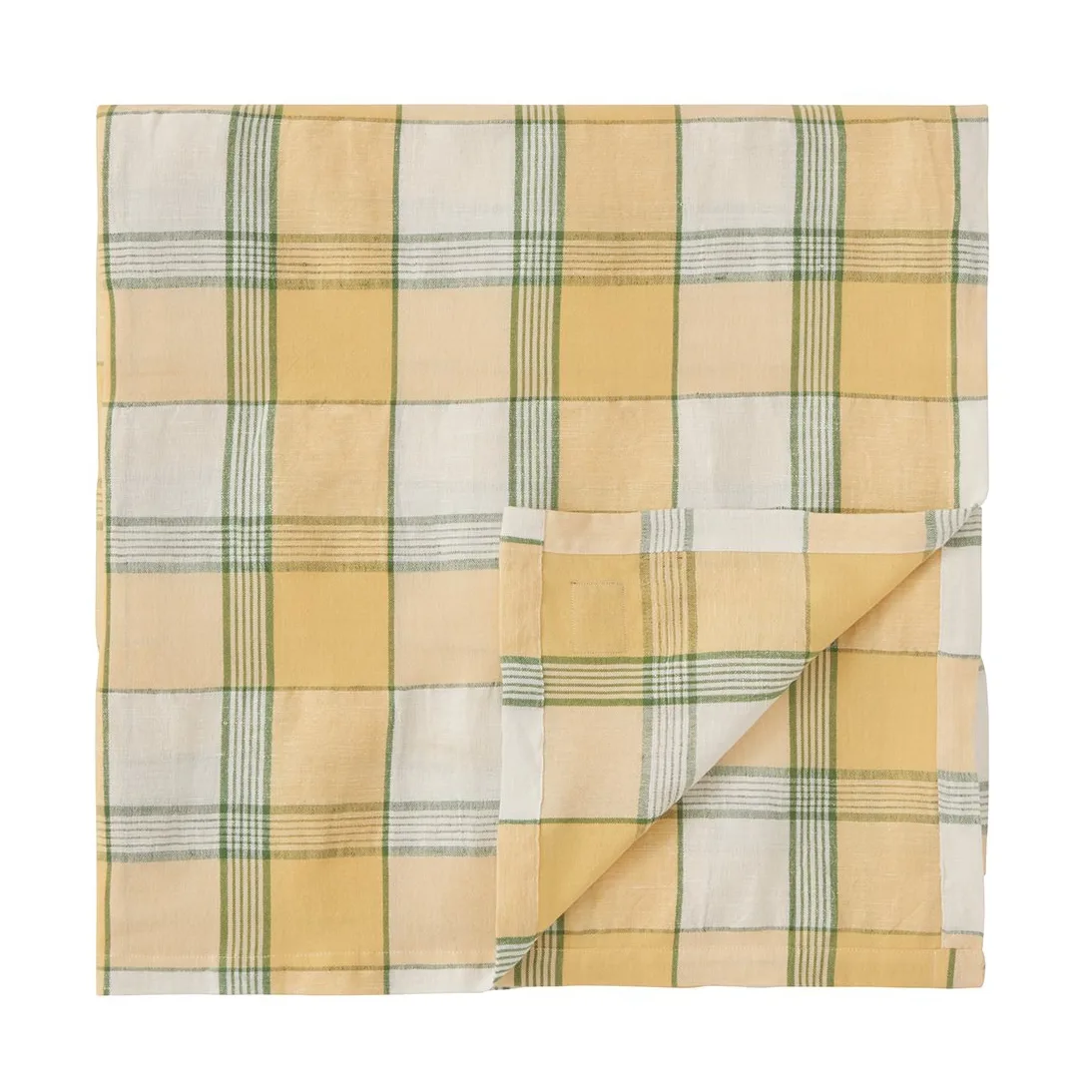 Easter Linen/Cotton bordsduk 150x250 cm, Yellow-green Lexington