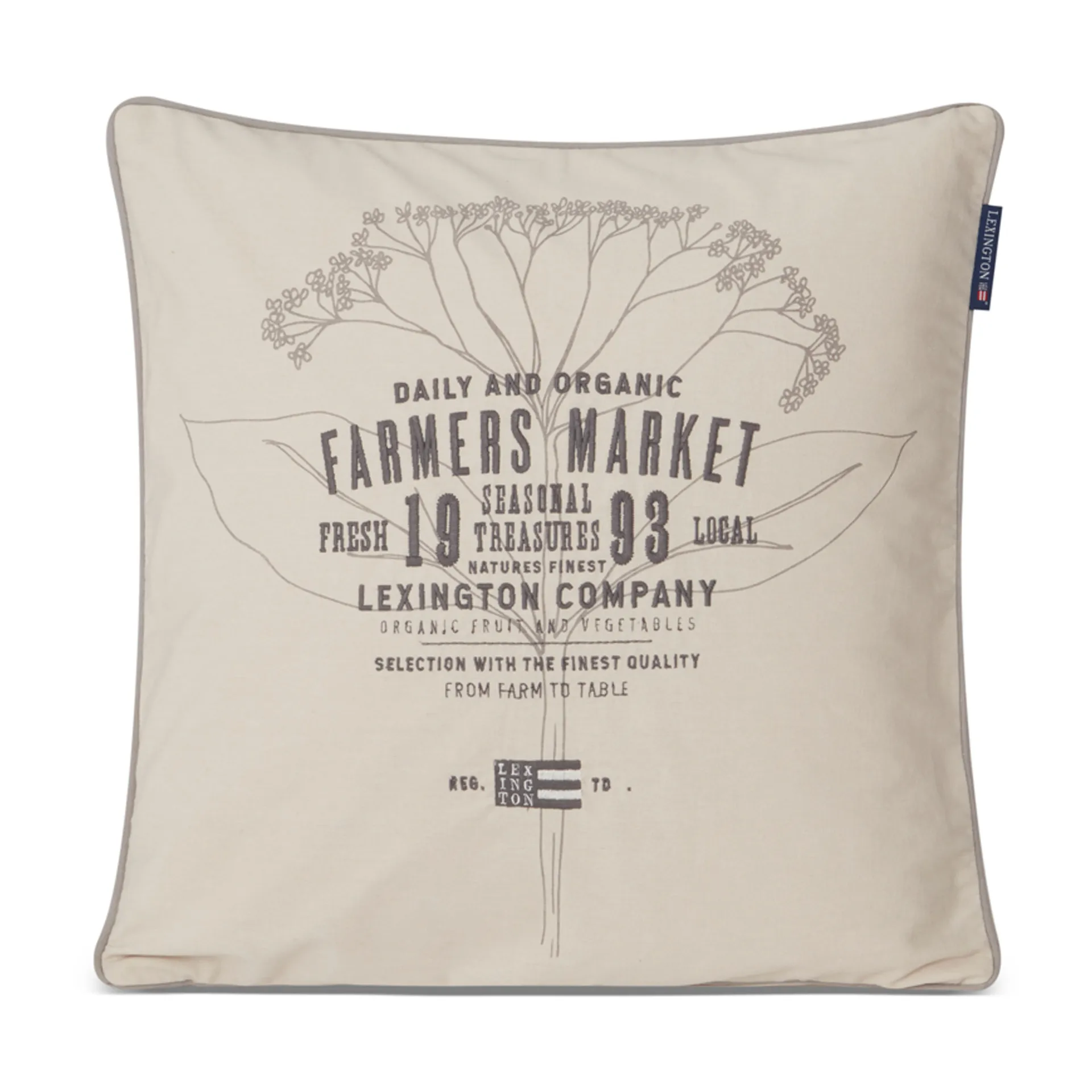 Farmers Market kuddfodral 50x50 cm, Beige Lexington
