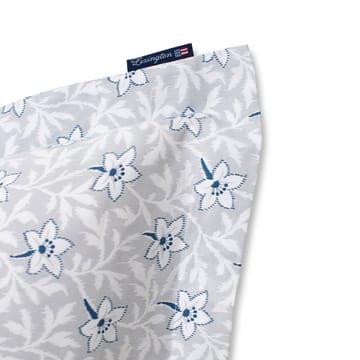 Flower Print Cotton Sateen örngott 50x60 cm - Grå-blå - Lexington