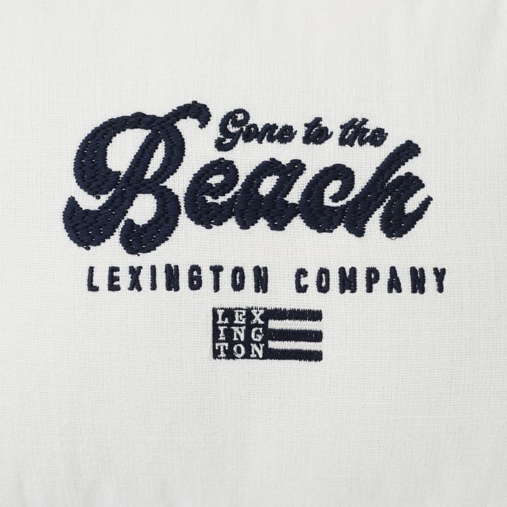 Gone To The Beach Canvas kuddfodral 30x40 cm - White-dark blue - Lexington