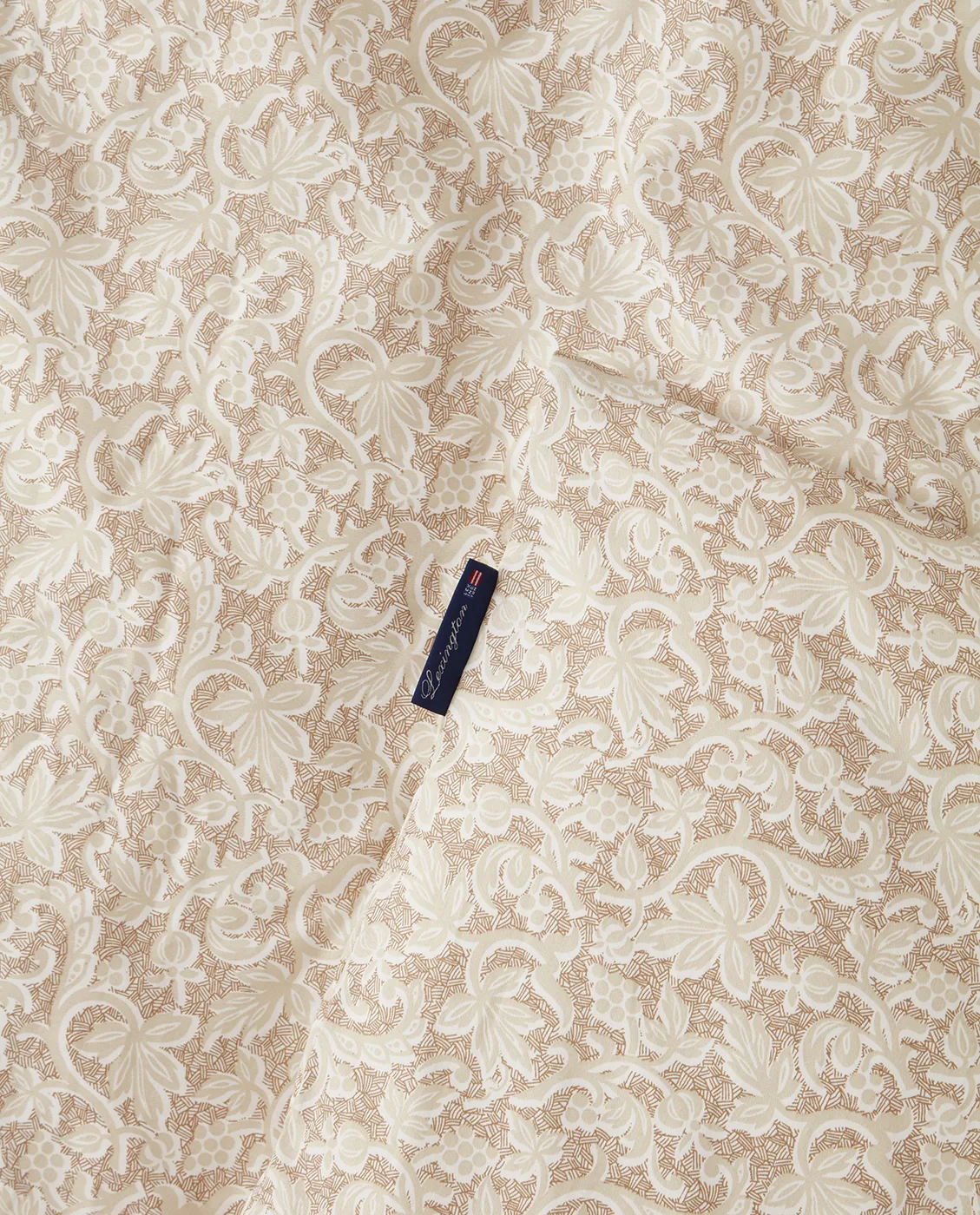 Grapevine Printed bäddset 220x220 cm, Beige Lexington