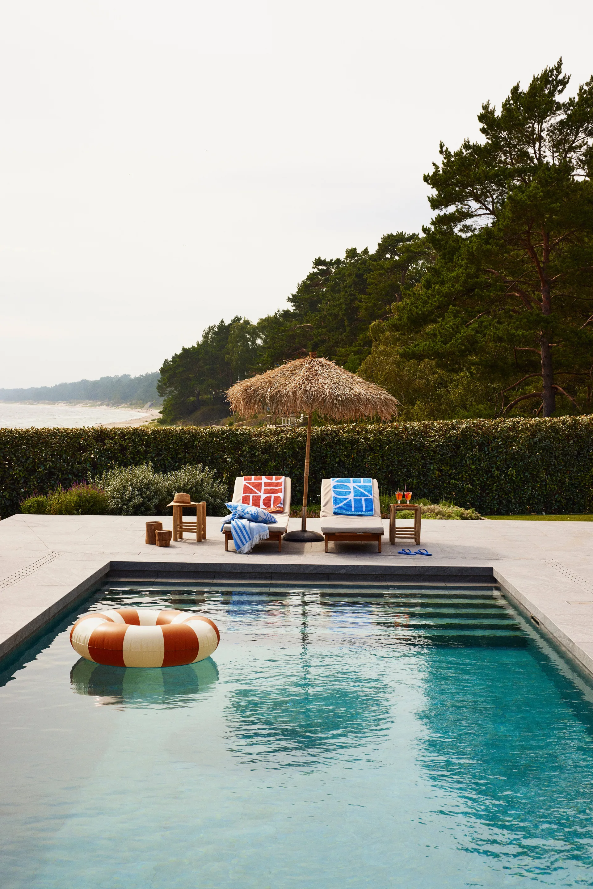 Graphic Cotton Velour badlakan 100x180 cm, Coconut Lexington