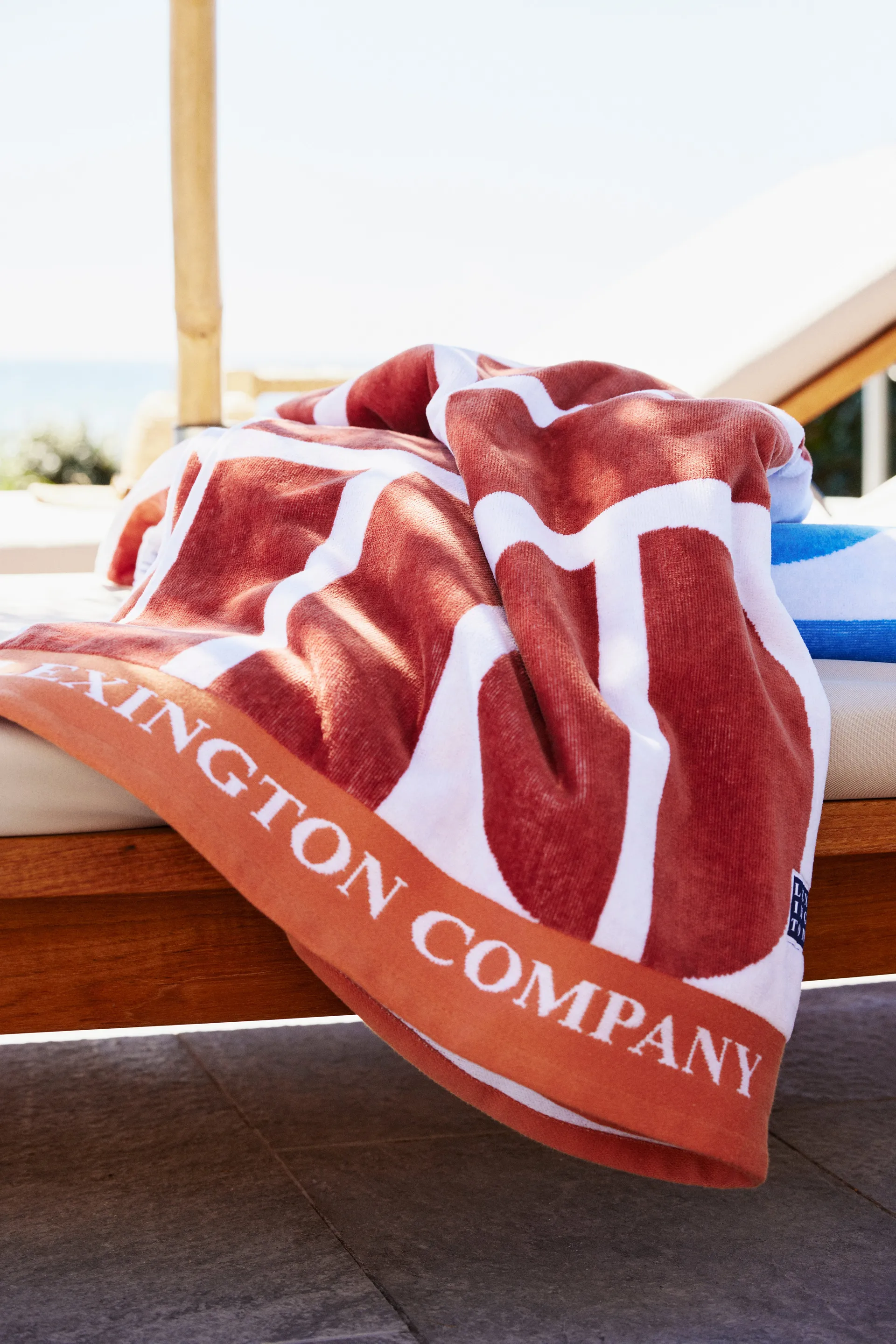 Graphic Cotton Velour badlakan 100x180 cm, Coconut Lexington