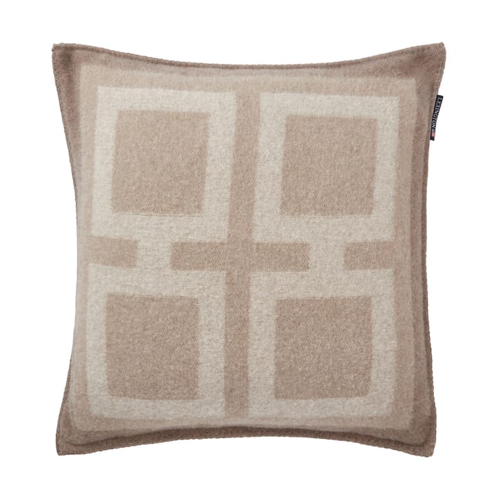 Graphic Recycled Wool kuddfodral 50x50 cm, Light beige Lexington