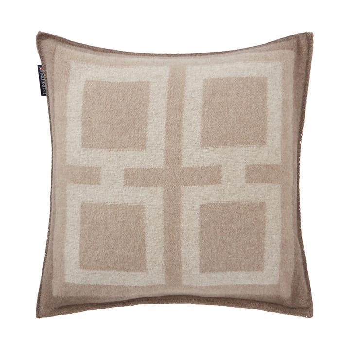 Graphic Recycled Wool kuddfodral 50x50 cm, Light beige Lexington