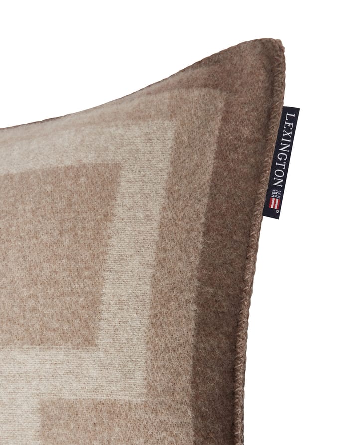 Graphic Recycled Wool kuddfodral 50x50 cm, Light beige Lexington