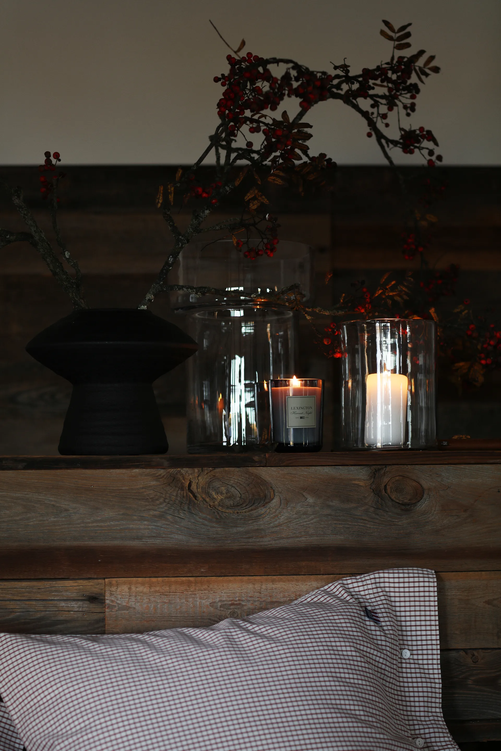 Harvest Night doftljus, Dark gray Lexington