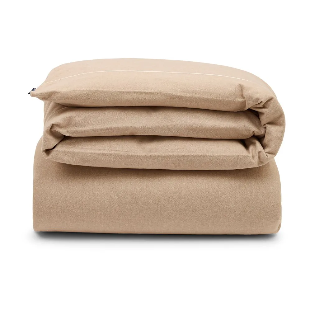 Herringbone Flannel påslakan 150x210 cm, Beige-off white Lexington