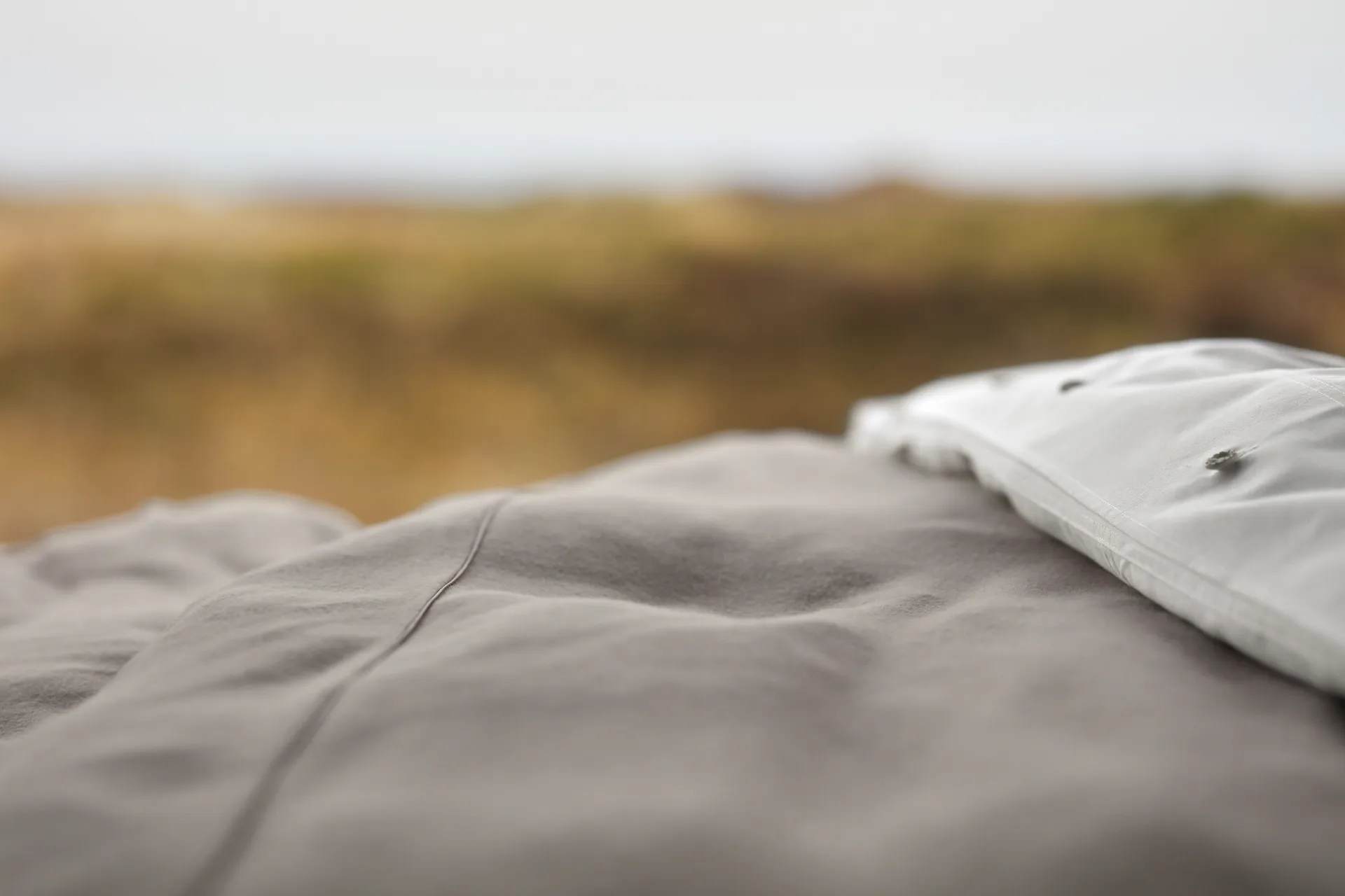 Herringbone Flannel påslakan 150x210 cm, Beige-off white Lexington