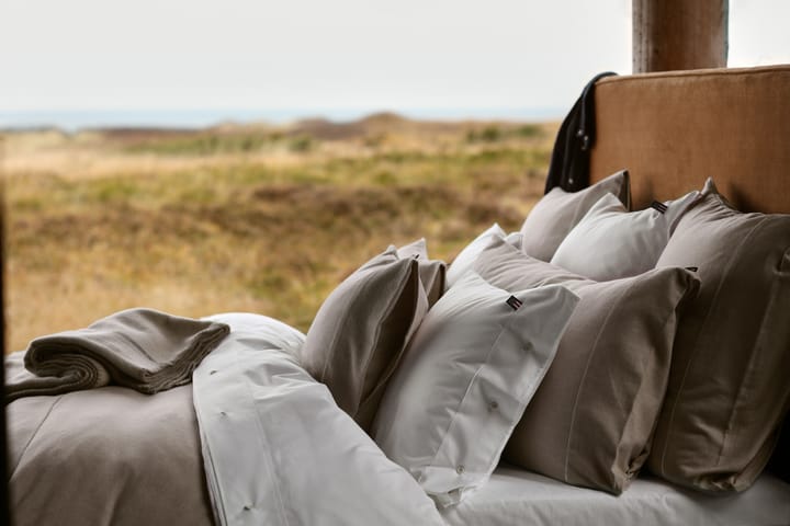 Herringbone Flannel påslakan 150x210 cm, Beige-off white Lexington