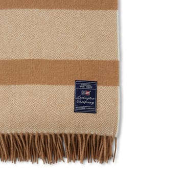 Herringbone ullpläd 130x170 cm - Beige - Lexington