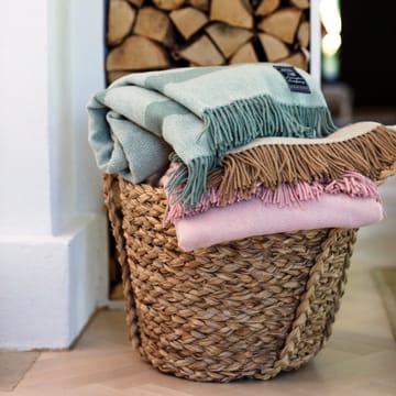 Herringbone ullpläd 130x170 cm - Beige - Lexington