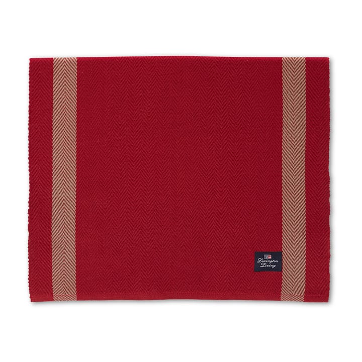 Herringbone with Stripes bordstablett 40x50 cm - Red-beige - Lexington