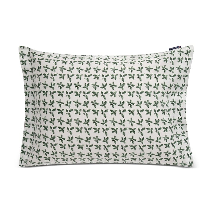 Holly Printed Cotton Sateen örngott 50x60 cm - White-green - Lexington