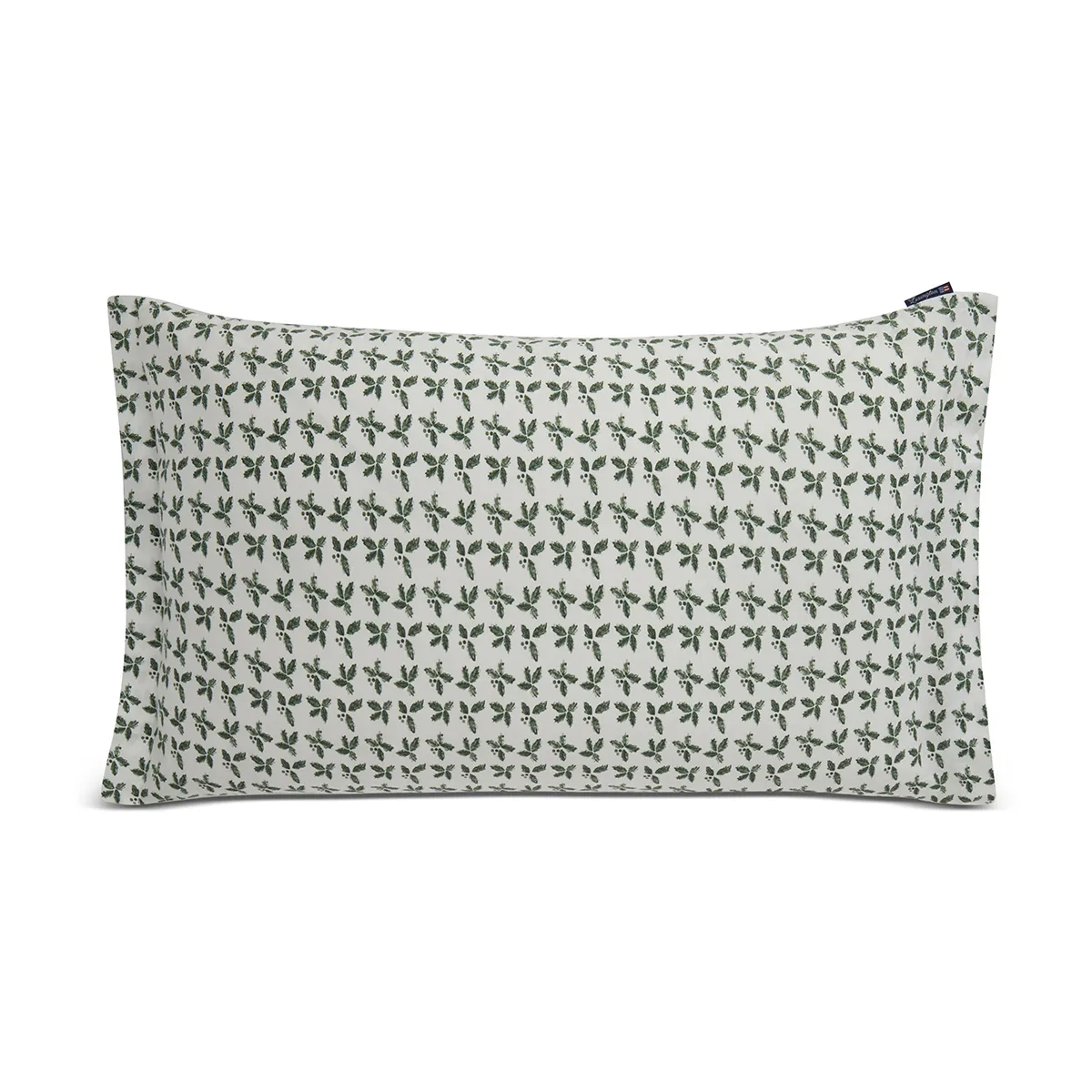 Holly Printed Cotton Sateen örngott 50x90 cm, White-green Lexington