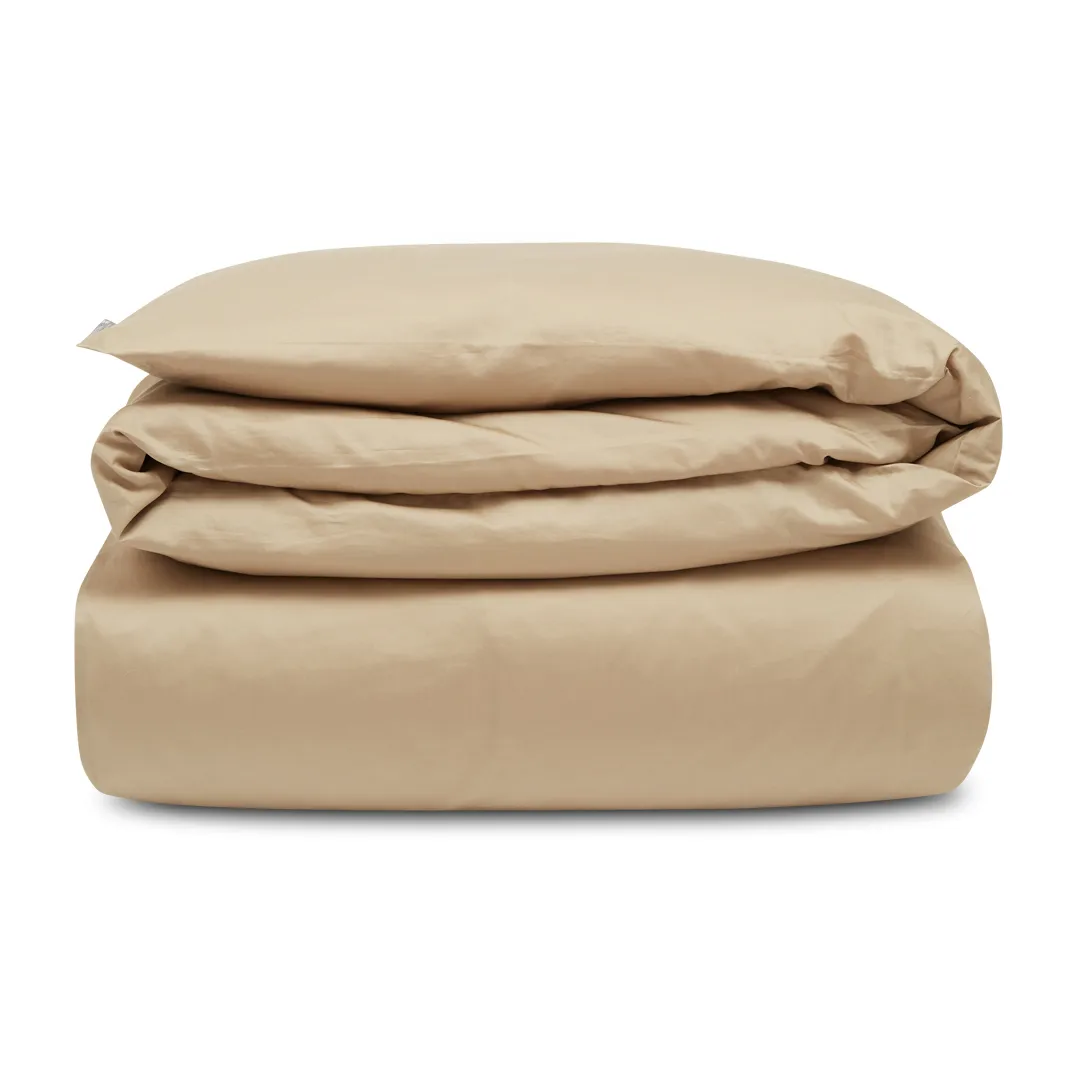 Hotel Cotton Sateen påslakan 220x220 cm, Ljusbeige Lexington
