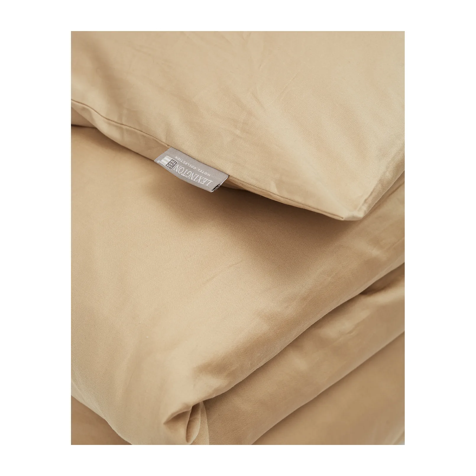 Hotel Cotton Sateen påslakan 220x220 cm, Ljusbeige Lexington