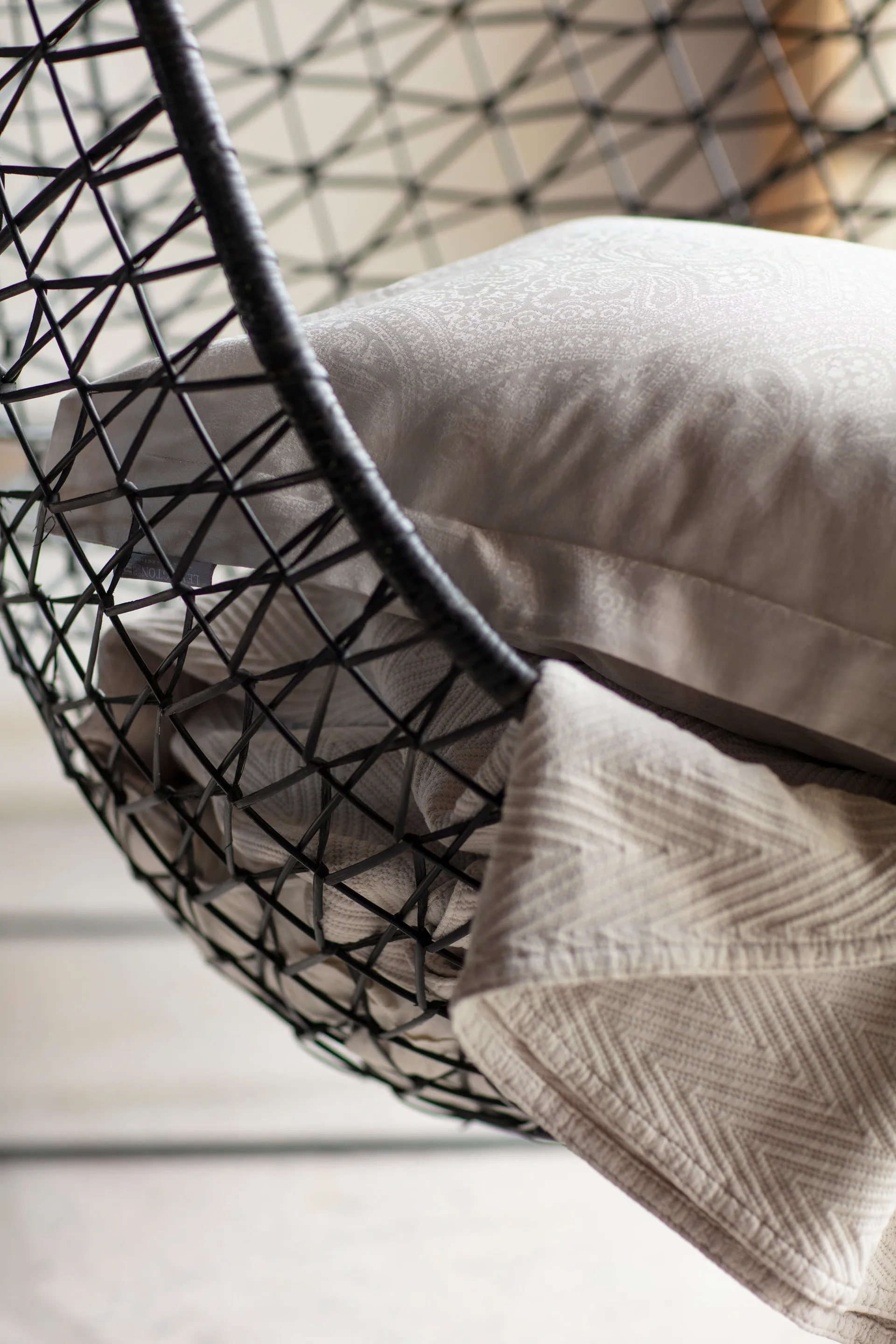 Hotel Sateen Jacquard örngott 50x60 cm, Ljusbeige Lexington