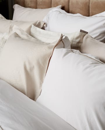 Hotel Sateen Jacquard örngott 50x60 cm - Ljusbeige - Lexington