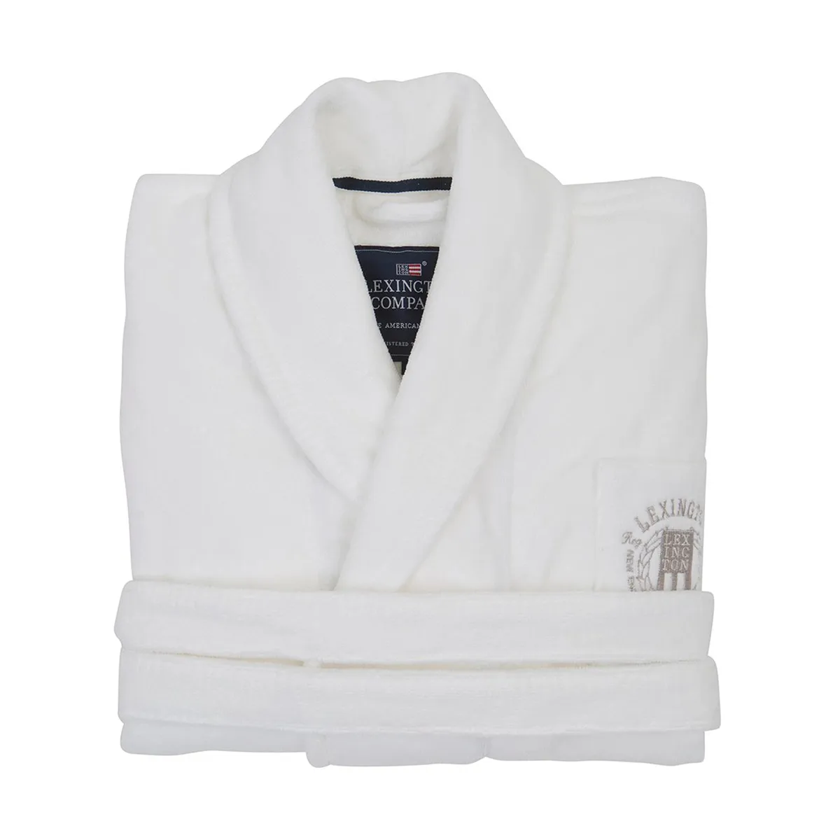 Lexington Hotel Velour morgonrock M White