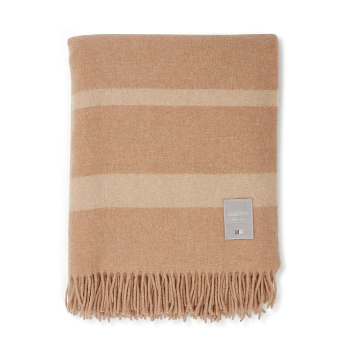 Hotel Wool ullpläd 130x170 cm - Ljusbeige-vit - Lexington