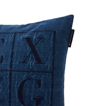 Icons Denim Logo kuddfodral 50x50 cm - Denim blue - Lexington