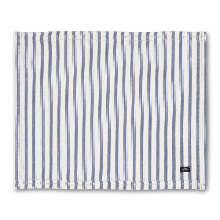 Icons Herringbone Striped bordstablett 40x50 cm - Blue-white - Lexington