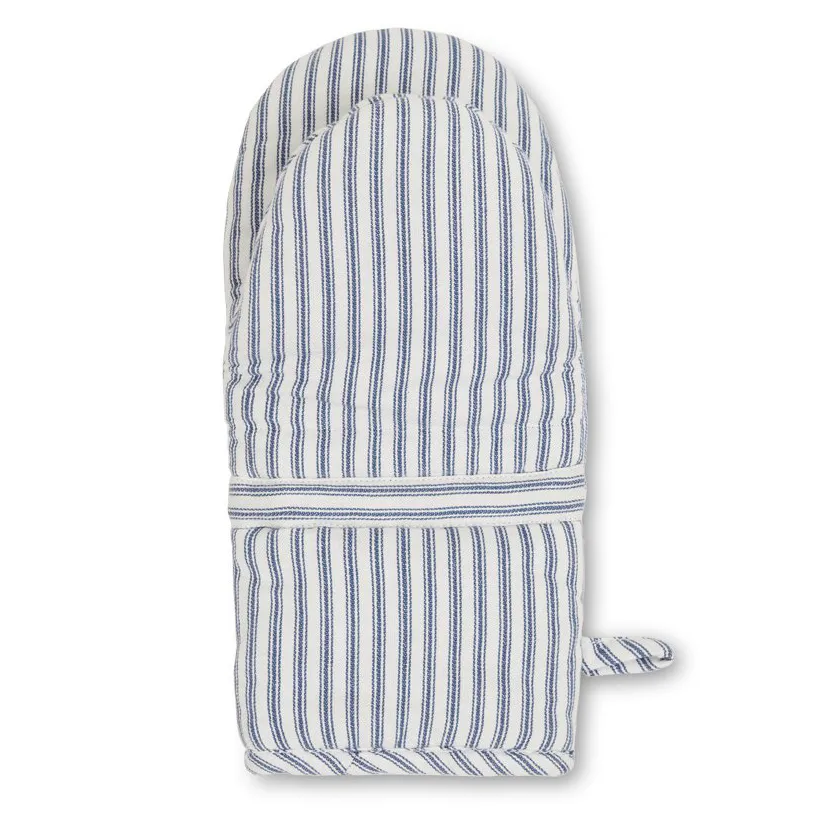 Icons Herringbone Striped grytvante, Blue-white Lexington