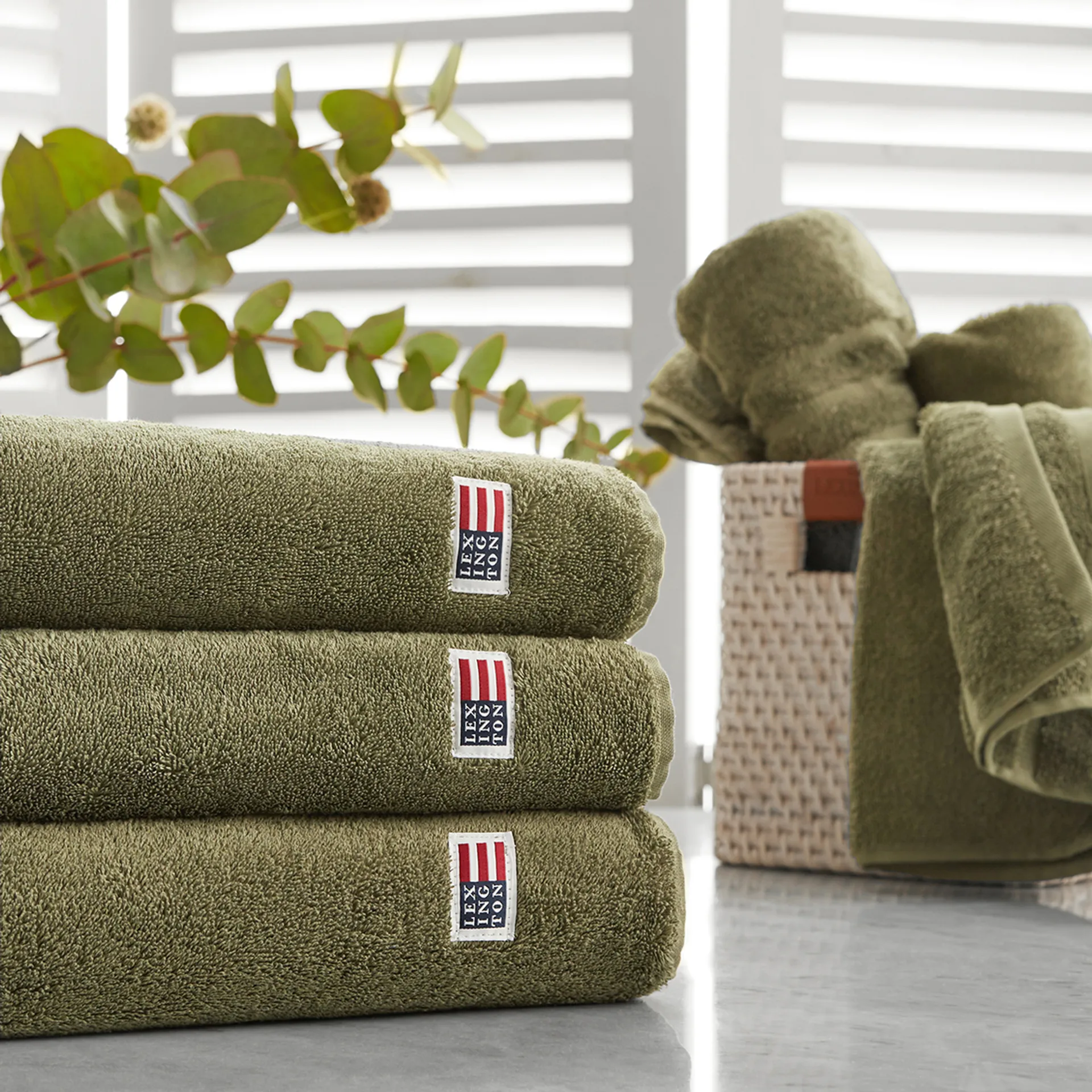 Icons Original badhandduk 100x150 cm, Dusty olive Lexington