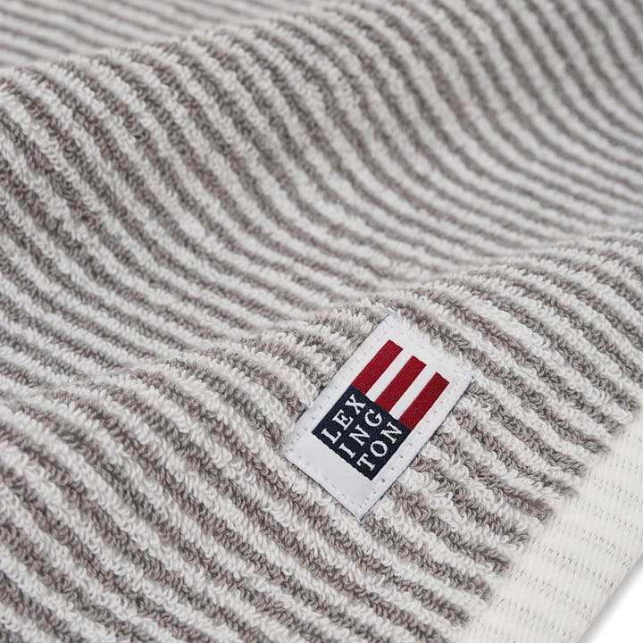 Icons Original Striped handduk 30x50 cm - White-gray - Lexington