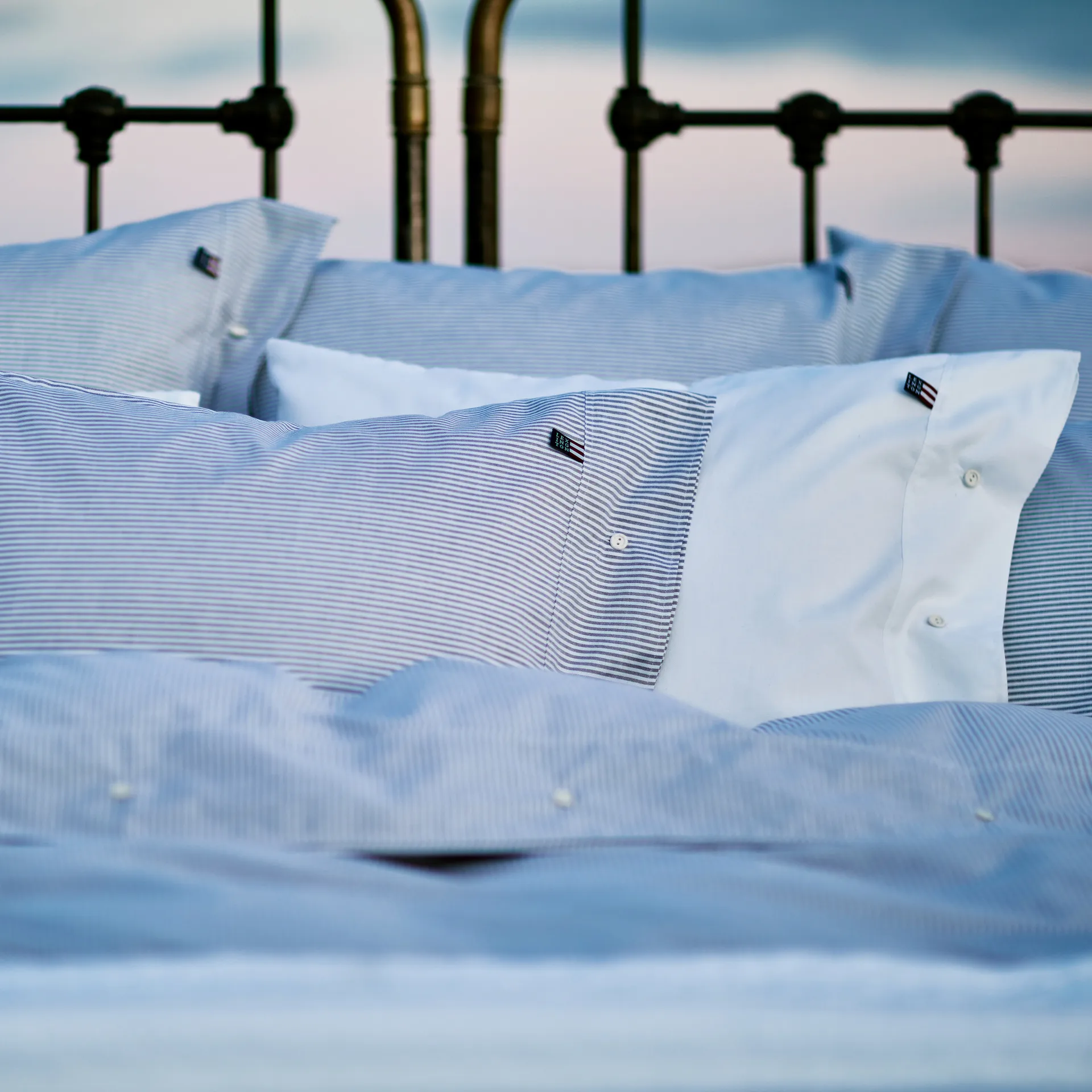 Icons Pin Point örngott 50x60 cm, Blue-white Lexington