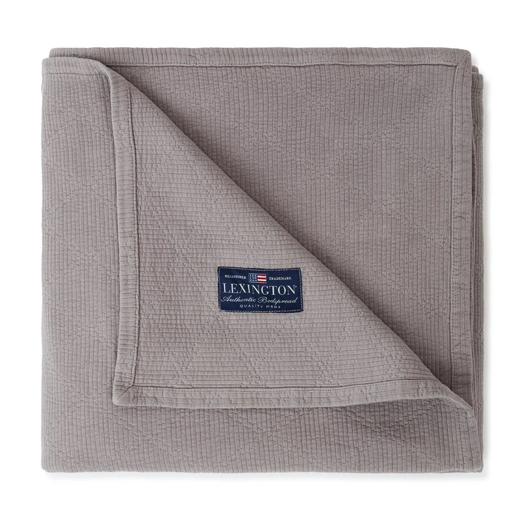 Icons Quilted överkast 240x260 cm, Gray Lexington