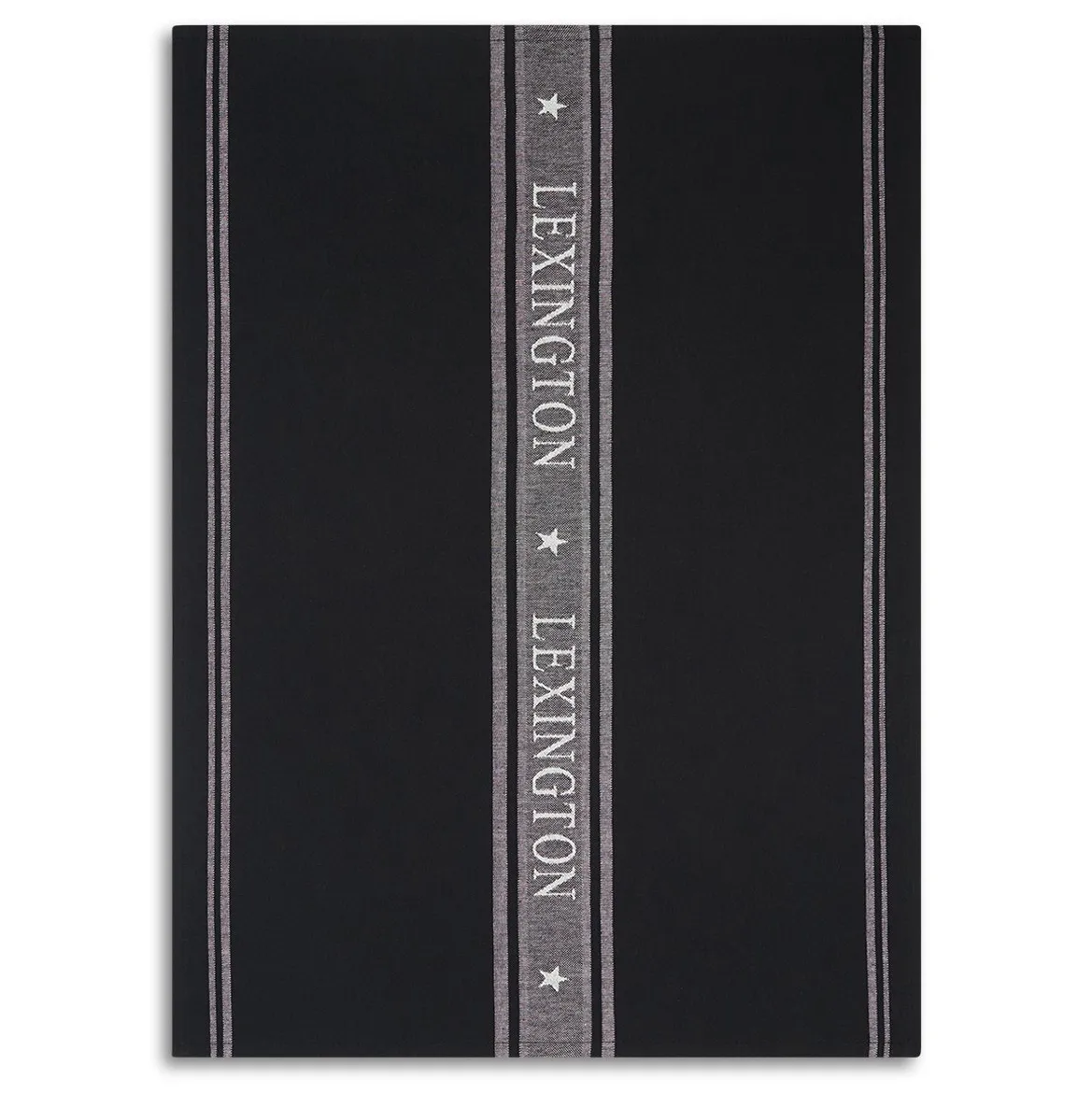 Lexington Icons Star kökshandduk 50x70 cm Black-white
