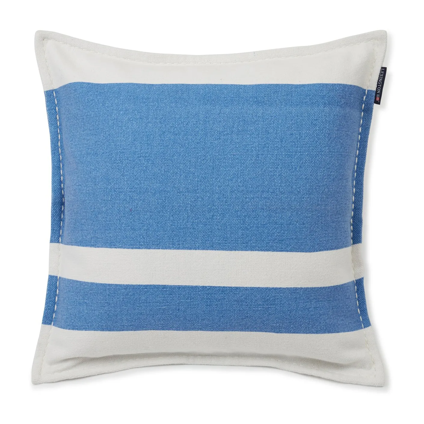 Irregula Striped Cotton kuddfodral 50x50 cm, Blue-White Lexington