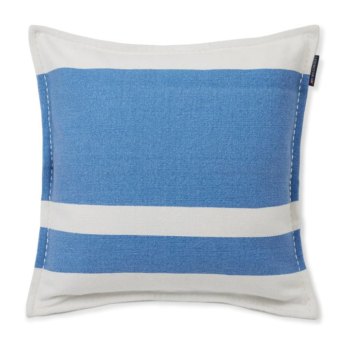 Irregula Striped Cotton kuddfodral 50x50 cm, Blue-White Lexington