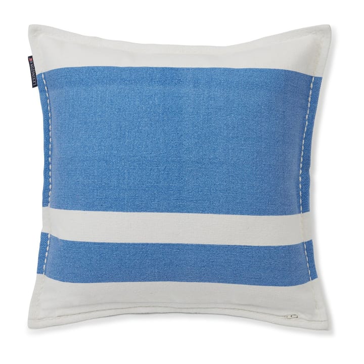 Irregula Striped Cotton kuddfodral 50x50 cm, Blue-White Lexington