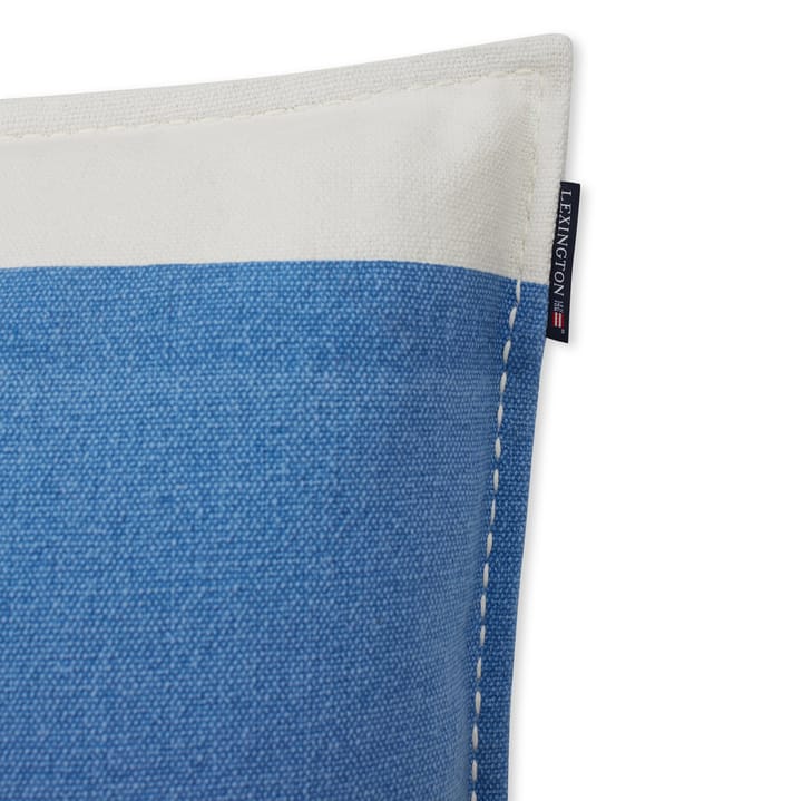 Irregula Striped Cotton kuddfodral 50x50 cm, Blue-White Lexington
