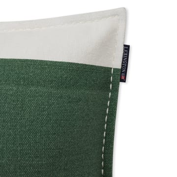 Irregula Striped Cotton kuddfodral 50x50 cm - Green-White - Lexington