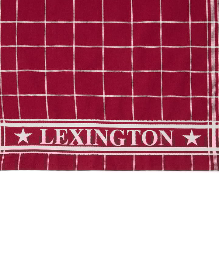 Lexington checked kökshandduk 50x70 cm, Röd-vit Lexington