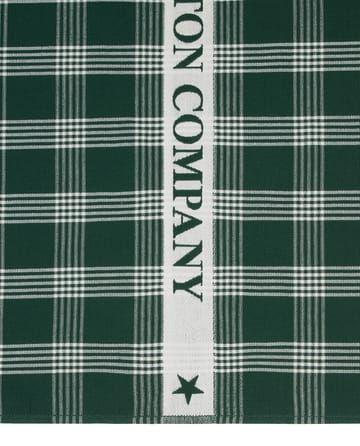 Lexington ekologisk bomull kökshandduk 50x70 cm - Green-white - Lexington
