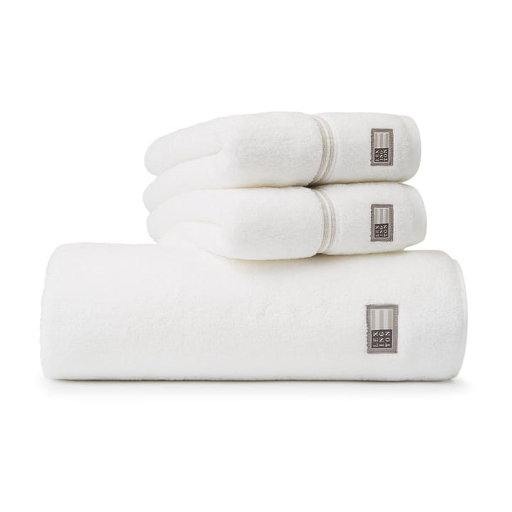 Lexington Hotel handduk 50x70 cm, Vit-beige Lexington