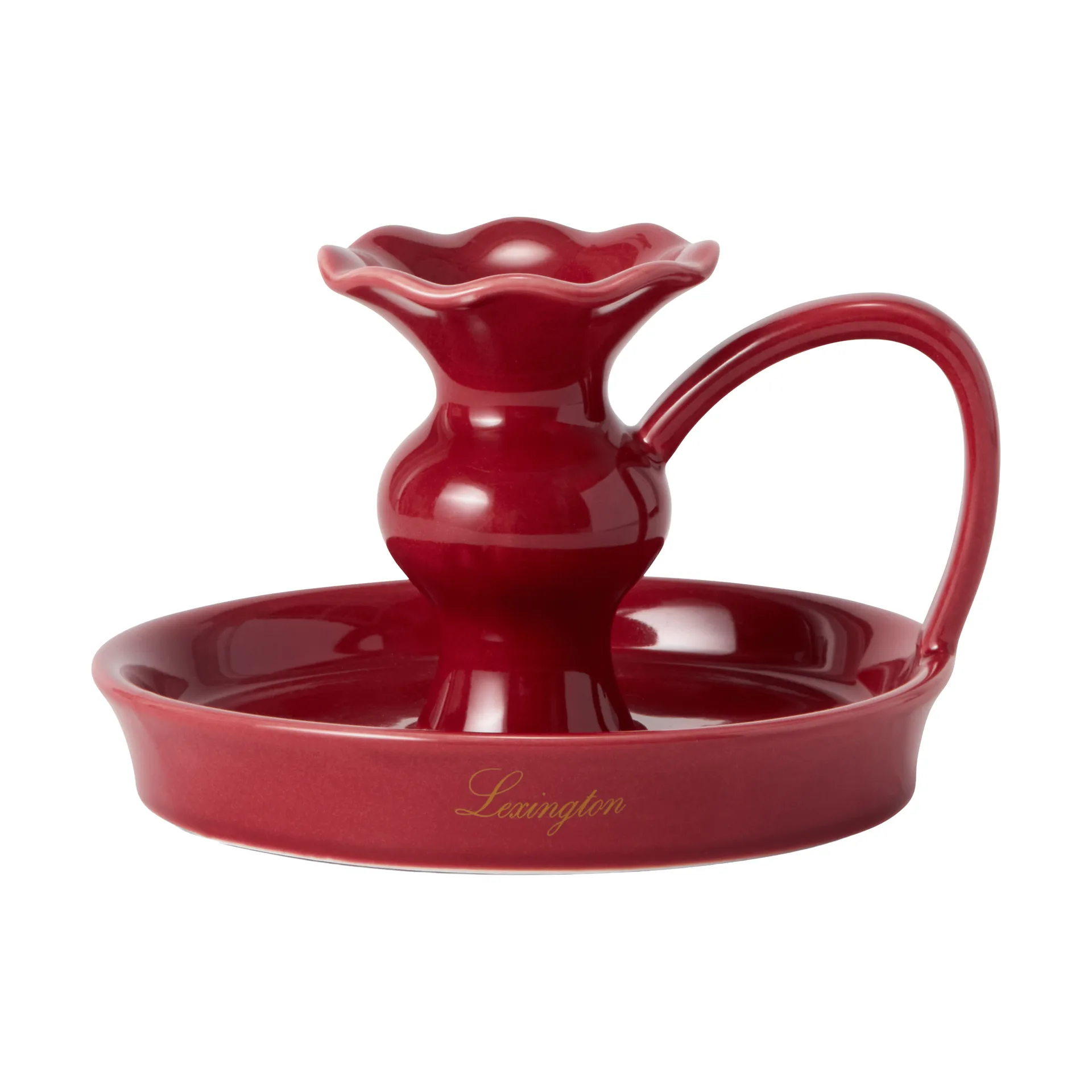 Lexington låg ljusstake, Red, 15x14x11 cm Lexington