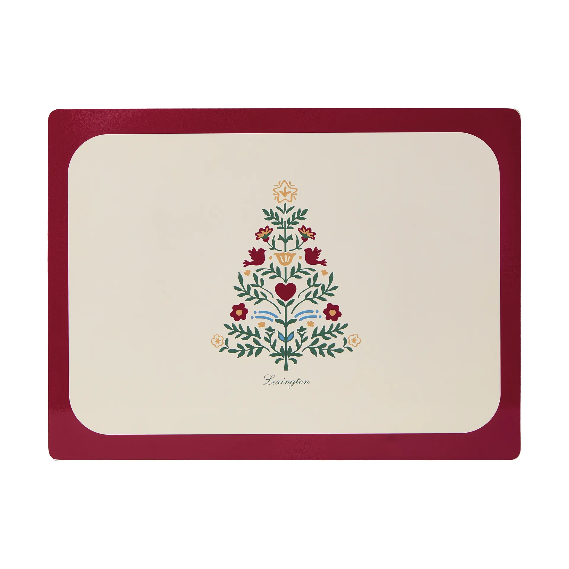 Lexington laminerad dubbelsidig bordstablett, Red-light beige, 30x40 cm, 2-pack Lexington