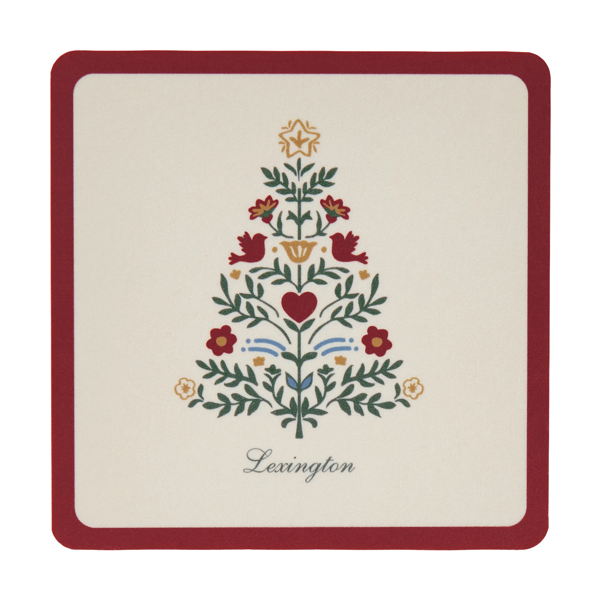 Lexington laminerade glasunderlägg, Red-light beige, 9x9 cm, 4-pack Lexington