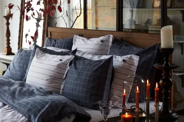 Lexington ljusstake striped 20 cm - Brass - Lexington